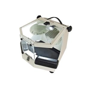 CABINA DE REPASADO CON LUZ Y LUPA 10X CON CONEXION A ASP. Y COMPR