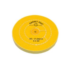 DISCO GROBET ALGODON AMARILLO 125 MM. DIAM. 30 HOJAS (17.54003)