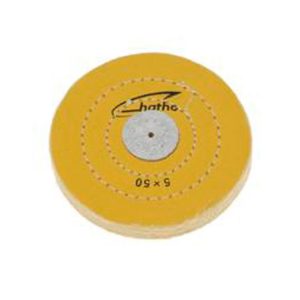 DISCO HATHO ALGODON AMARILLO 125x15 MM 50 HOJAS