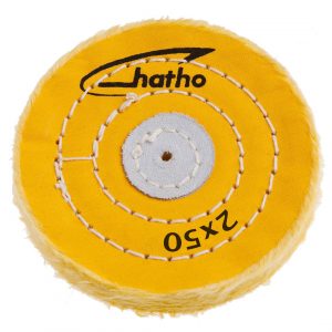 DISCO HATHO ALGODON AMARILLO 50x15  MM 50 HOJAS