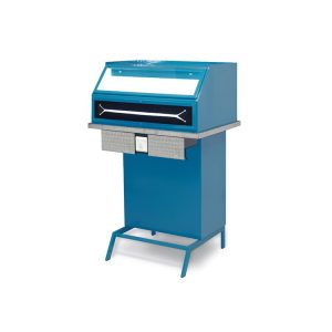 MESA PULIR UN PUESTO INOX. CON ASPIRACION Y CABINA CON LUZ LEDS