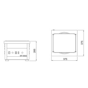 PULIDORA MAG.ESTMON MT-300-A (1CV)  C/REGUL. Y EXTRACT. C/SIST. T