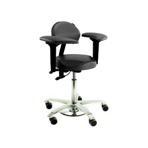 SILLA ERGO SUPPORT P/ UTILIZ DE MICROSCOPIO. INCLIN. NEGRO (K05)